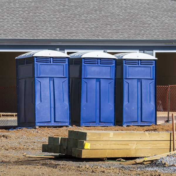 what is the maximum capacity for a single portable restroom in Fostoria KS